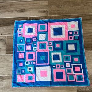 Vintage Vera Neumann square geometric print scarf